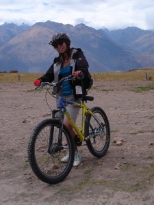 The author with her bike
