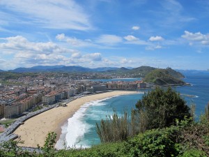 A view from the eastern cliffs of San Sebastian A view from the eastern cliffs of San Sebastian
